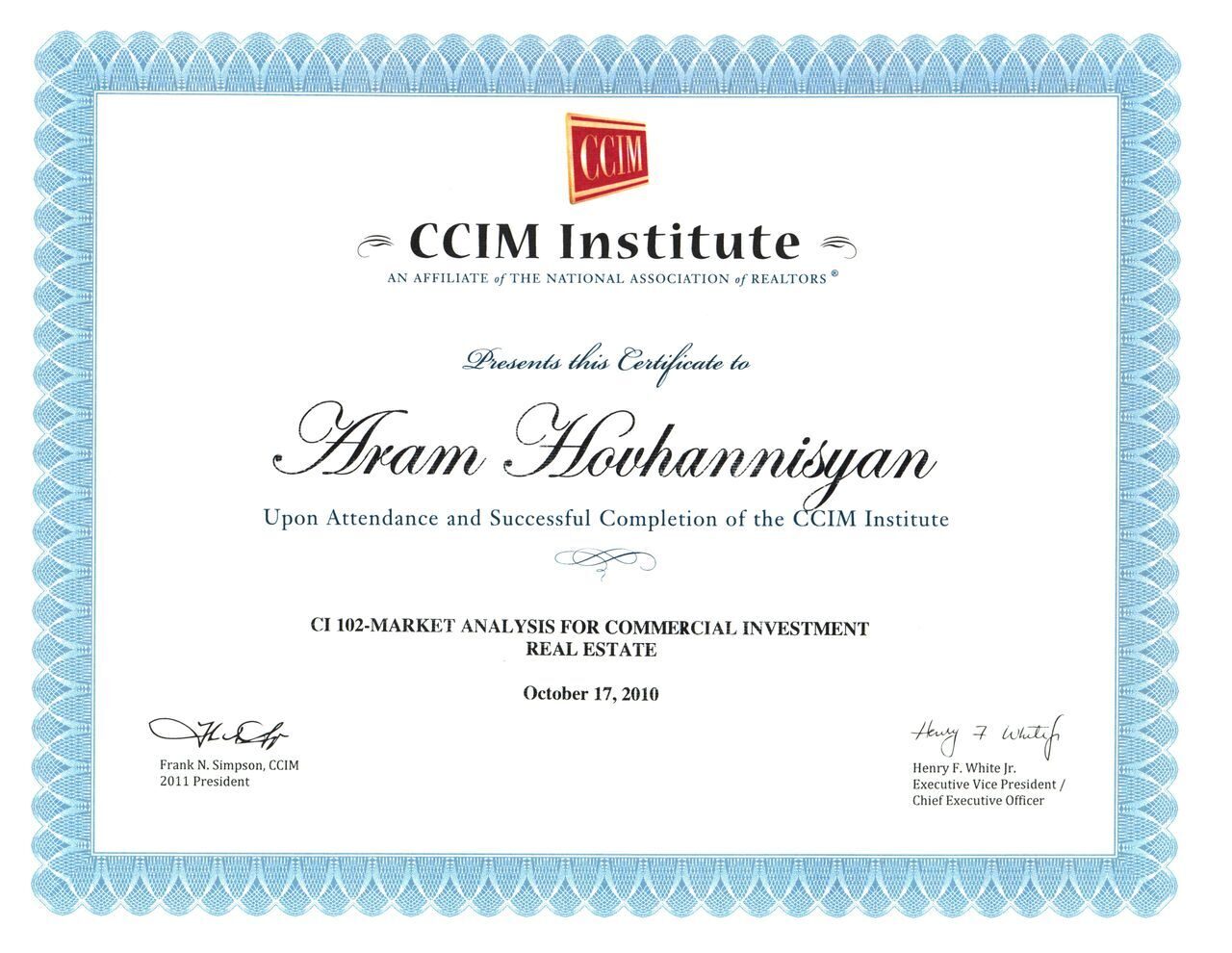CCIM-102 Aram