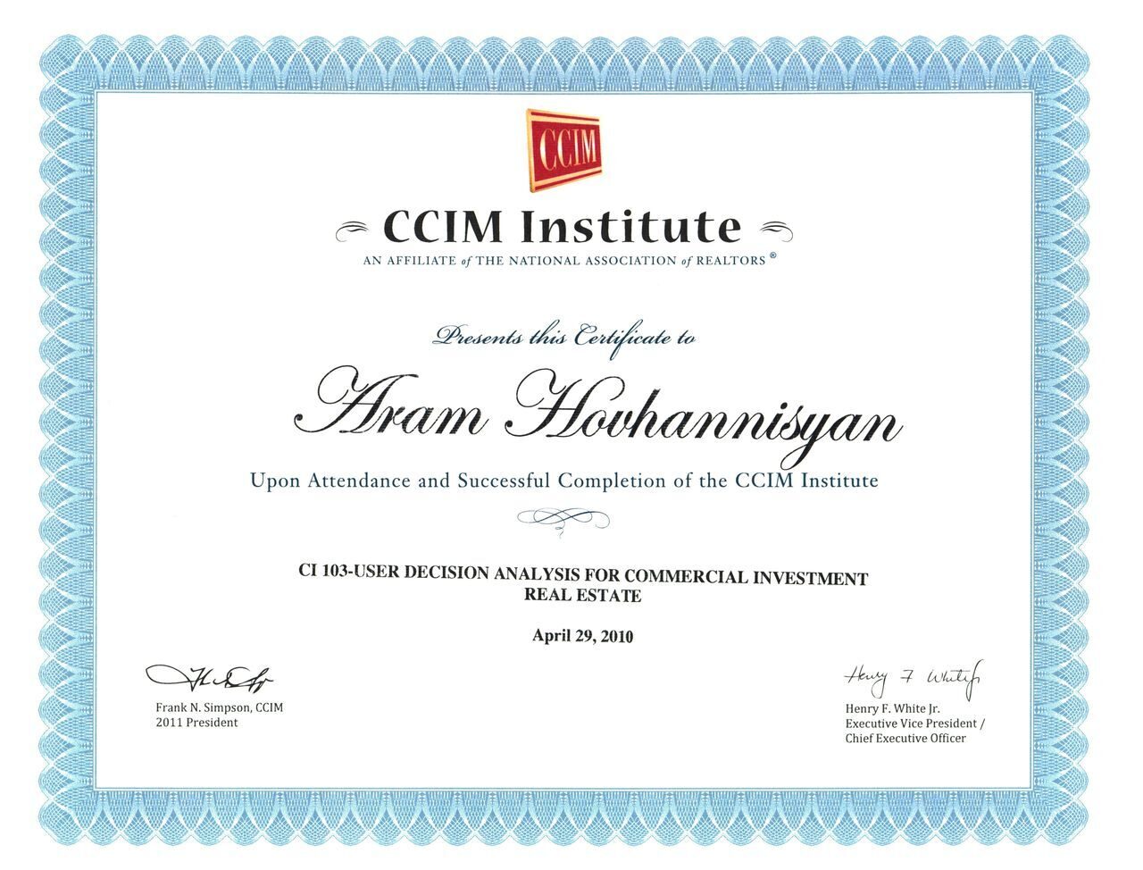 CCIM-103 Aram
